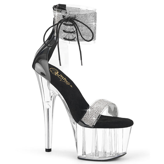 ADORE=727RS |ADO727RS | 7 INCH SANDAL | Ankle Cuff Sandal w/RS, Back Zip