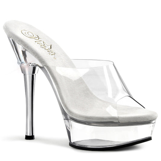ALLURE-601 |ALL601/C| 5 1/2 INCH CLEAR  SLIP-ON PLATFORM