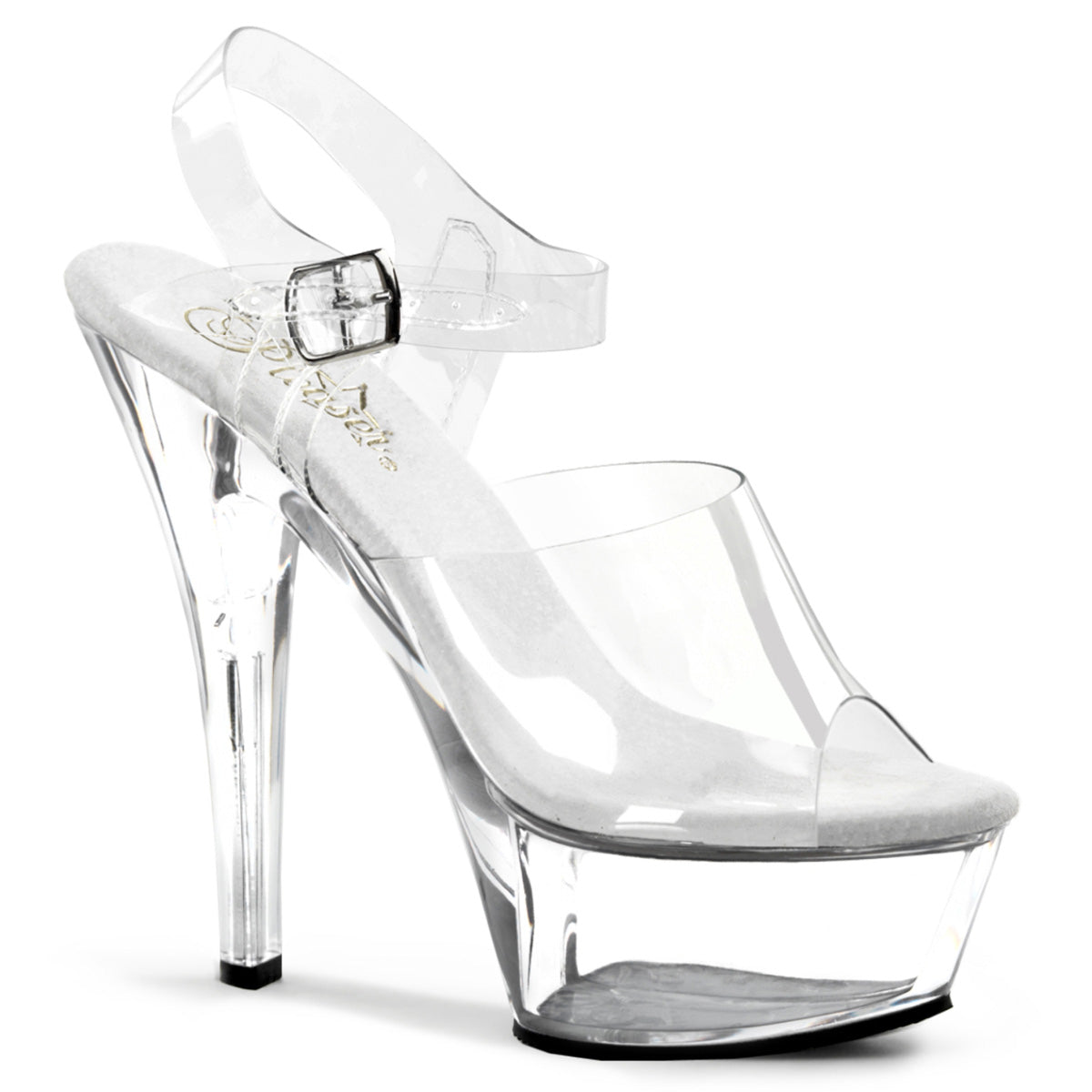 KISS208 |KISS208| 6 INCH CLEAR HEEL WITH ANKLE STRAP| SPECIALS / SALES / INSTOCK