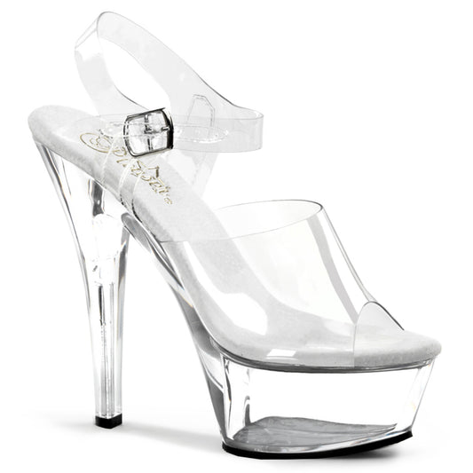 KISS208 |KISS208| 6 INCH CLEAR HEEL WITH ANKLE STRAP| SPECIALS / SALES / INSTOCK